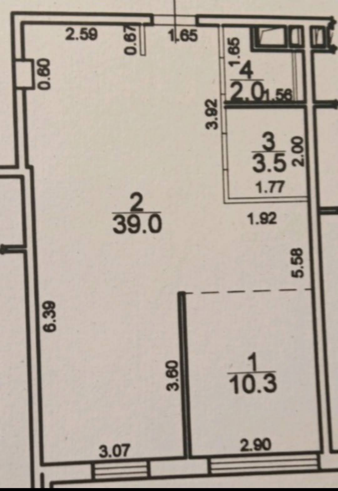 Продажа офиса 57 м2 (н/ф) с ремонтом ул.Жилянская, 68