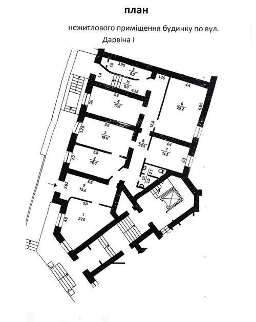 Продажа офиса с отдельным входом ул.Дарвина,1 (170кв.м.)