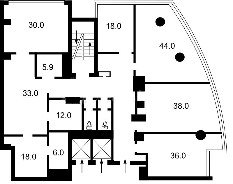 Аренда офиса в БЦ Карнеги, Кловский спуск 7а (340 кв.м.)