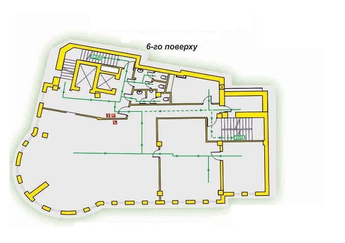 Аренда офиса в БЦ ул.Саксаганского м.Олимпийская 496 кв.м.